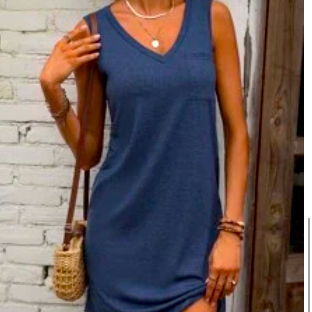 Blue Tank Dress